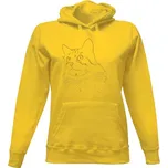 Dámská mikina s kapucí s potiskem Kočičí superhrdinka dámské