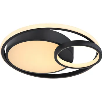 Globo 67237-36 | KAMILLA stropní svítidlo | LED | 36W | černá | Š: 40,5 cm |