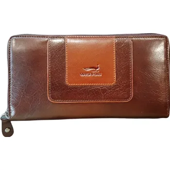 Peněženka Marta Ponti dámská kožená peněženka hnědá