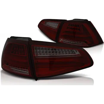 Zadní světlomet Tuning Tec Zadní světla VW GOLF 7 2013-2017 červeno-kouřové LED BAR