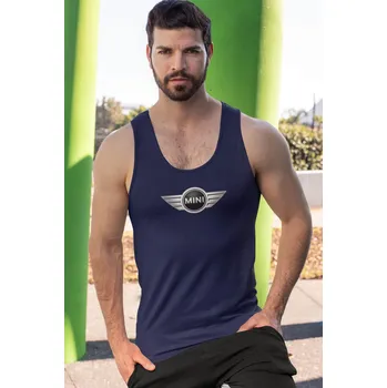 Pánské tílko Pánské tílko s logem auta Mini Barva: Kráľovská modrá, Velikost: S