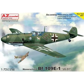 Plastikový model 1:72 Messerschmitt Bf 109 E-1 „JG.51“