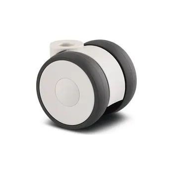 Pojezdové kolečko TENTE KOLEČKA Kolečko designové 50mm, otočné, otvor pro čep, 5920UAI050L51-10 RAL9002