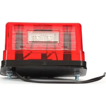 Osvětlení SPZ Osvětlení SPZ LED s pozičkou 109 x 55 mm červené