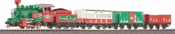 Modelová železnice PIKO Vánoční vlak s parní lokomotivou s tendrem 57081