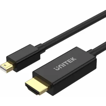 Video kabel Unitek V1152A Adaptér miniDP - HDMI 4K 30Hz kabel 2m