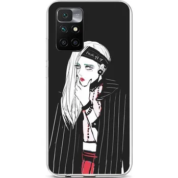 Pouzdro na mobilní telefon Kryt Xiaomi Redmi 10 silikon Dark Girl (obal neboli pouzdro na Xiaomi Redmi 10)
