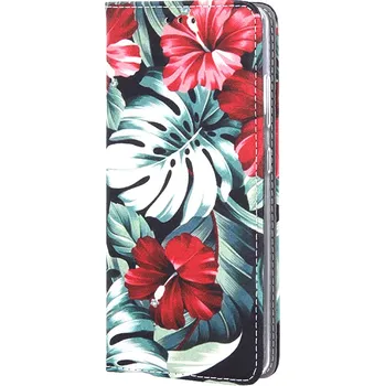 Pouzdro na mobilní telefon Pouzdro flip Samsung Galaxy A22 4G red flower