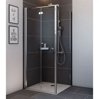 ROSS Mistral kombi- čtvercový zalamovací sprchový kout 90x90 cm Lze instalovat na vaničku nebo přímo na podlahu. Výška koutu je 190 cm.