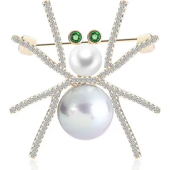 Brož Brož pavouk s perlami