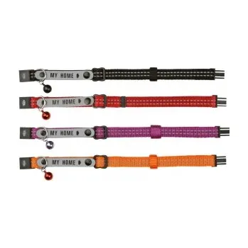 Obojek pro psa Nylonový obojek pro kočku, s adresou, reflexní