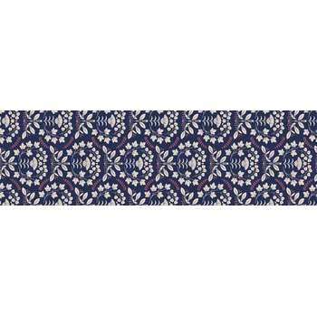 Mirtex Plátno DOMESTIK 145/27268-1 Zámecký vzor modrý šíře 220cm Velkoobchod Ceník: VELKOOBCHOD: po celých rolích, bez odvíjení