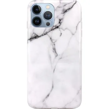 Pouzdro na mobilní telefon Kryt iPhone 13 Pro Max silikon Mramor bílý (obal neboli pouzdro na iPhone 13 Pro Max)