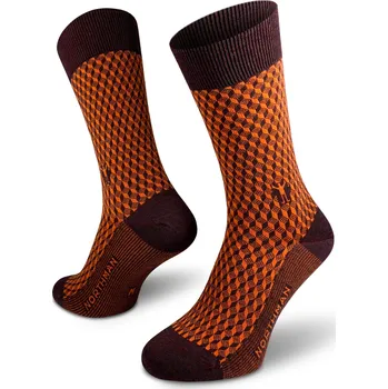 Pánské ponožky Northman Horten Merino ponožky Velikost: 36-38 Cihlové Společenské Merino Ponožky