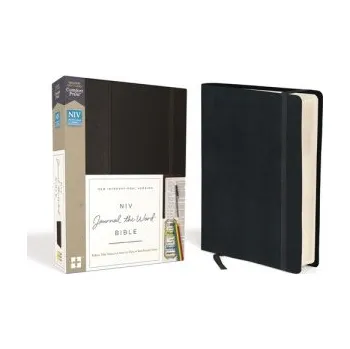 Populárně naučná literatura pro dospělé NIV, Journal the Word Bible, Hardcover, Black, Red Letter, Comfort Print: Reflect, Take Notes, or Create Art Next to Your Favorite Verses – ZONDERVAN (EN)
