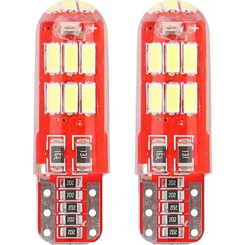 Autodoplněk Amio LED CANBUS 15SMD 4014 T10e (W5W) SILCA White 12V