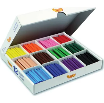 Voskové pastelky JOVI trojhranné - 300 ks / ekonomické balení