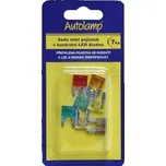 Autolamp Nožové pojistky malé s LED diodou 7,5 - 30A, sada 7 ks -