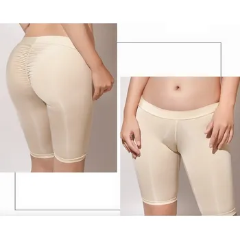 Dámské erotické kalhotky Dámské zaříznuté průhledné kraťasy Ice Silk, ultratenké M Tělová