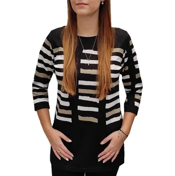 Dámská halenka Halenka Pratto černá prodloužená délka velikost pratto: 40