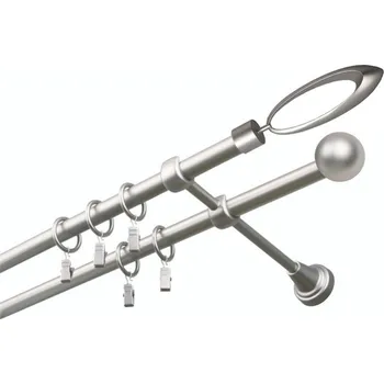 Garnýž Garnýž kovová 120 cm dvouřadá - dvojitá 19 Venezia satina