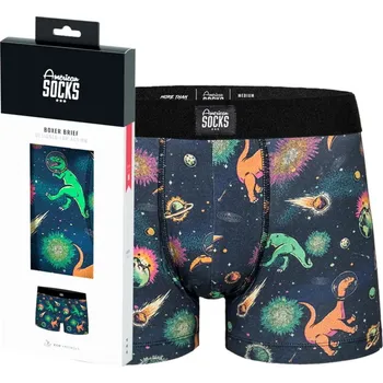Boxerky boxerky pánské AMERICAN SOCKS - Space Dino - S