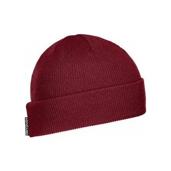Čepice Ortovox NICHOLSON RIB BEANIE dark blood Červená čepice + DÁREK DLE VÝBĚRU!