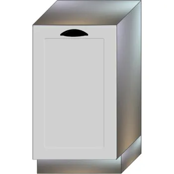 Kuchyňská skříňka Dvířka Pro Vestavnou Myčku Adele 45pz Šedá Mat