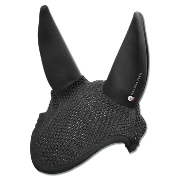 Koňská maska proti hmyzu Čabraka Waldhausen Quiet pohlcující zvuk Barva: Černá, Velikost: Full