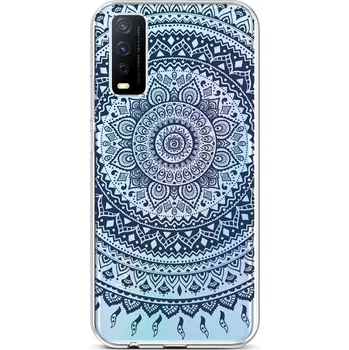 Pouzdro na mobilní telefon Kryt Vivo Y11s silikon Navy Mandala (obal neboli pouzdro na Vivo Y11s)