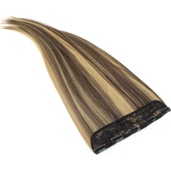 Příčesek Clip pás kanekalon 60cm rovný - tmavý melír