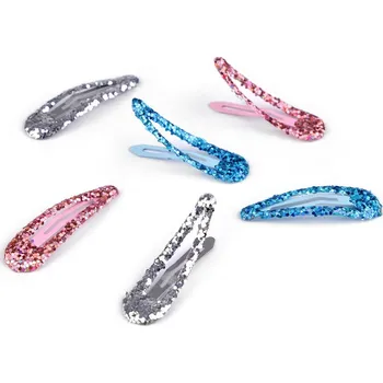 Sponka do vlasů pukačka s glitry mix