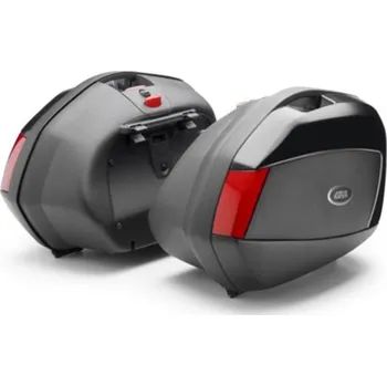 Zavazadlo na motocykl V 35N pár bočních kufrů GIVI (levý+pravý) boční víka černá matná (Monokey pro PLX)