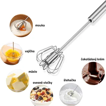 Metlička na šlehání nerez