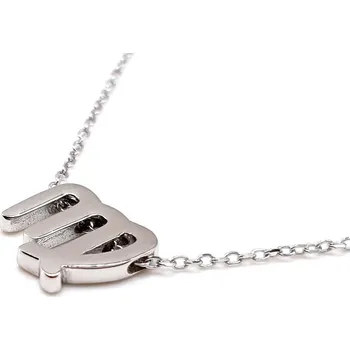 Náhrdelník Stříbrný náhrdelník s přívěskem - znamení Panna