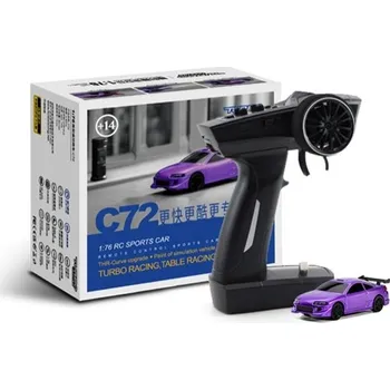 RC model auta Turbo Racing 1/76 On-Road SPORT RC Car RTR (fialová)