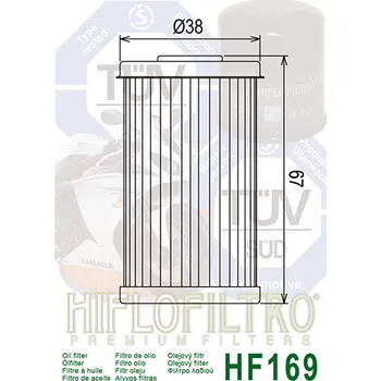 Olejový filtr HIFLO Olejový filtr HF169