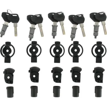 Zavazadlo na motocykl SL 105 bezpečnostní zámek se stejnými klíči včetně pouzdra a západky pro kufry GIVI - sada 5 ks