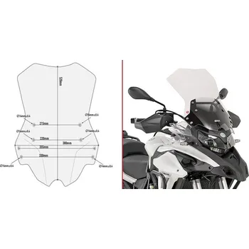 Motodíl GIVI D8703ST plexi Benelli TRK 502 2017 - 2019