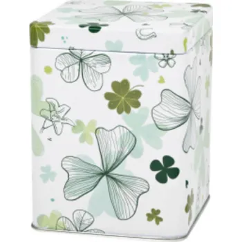 Dóza na potraviny Dóza na čaj Čtyřlístek 100 g plechová