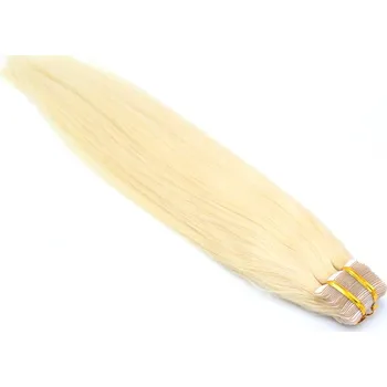 Příčesek 40cm Tape in – lidské vlasy 2. jakost – světlá blond