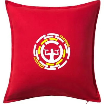 Polštář Circuit training - Polštář 50x50 - 50x50 - Pouze potah ( Červená )