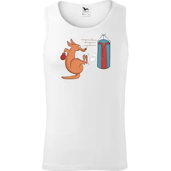 Boxující klokan - Tílko pánské Core - M ( Bílá )