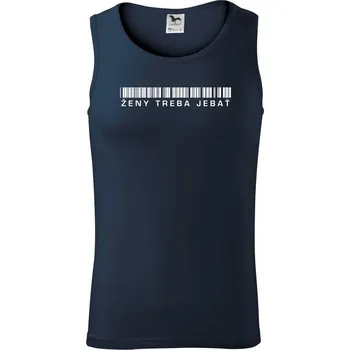 Ženy treba jebať - Tílko pánské Core - S ( Námořní modrá (velmi tmavá - téměř černá) )