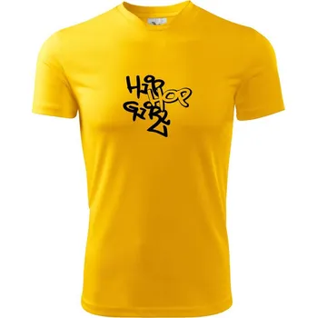 Chlapecké tričko Hip hop girl - Dětské triko sportovní (dresovina) - 122 cm/6 let ( Žlutá )