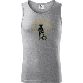 Sombrero - Tílko pánské Core - S ( Tmavě šedý melír )