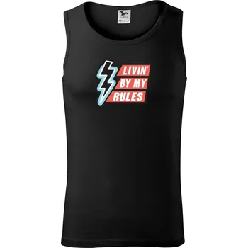 Livin by my rules - Tílko pánské Core - S ( Černá )