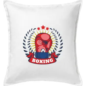 Polštář Boxing chamipion - Polštář 50x50 - 50x50 - Pouze potah ( Bílá )