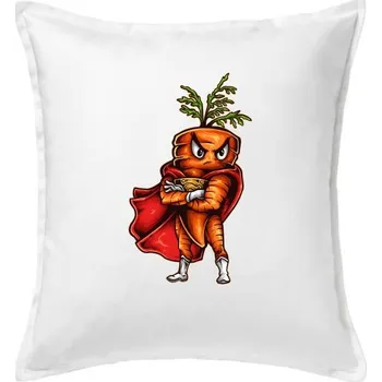 Polštář Superkaroťák - Polštář 50x50 - 50x50 - Včetně výplně ( Bílá )