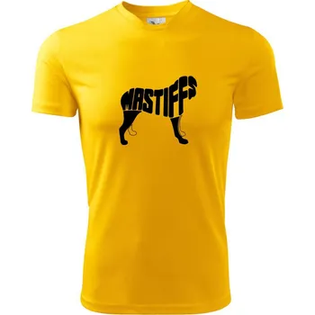 Chlapecké tričko Mastif - Dětské triko sportovní (dresovina) - 122 cm/6 let ( Žlutá )